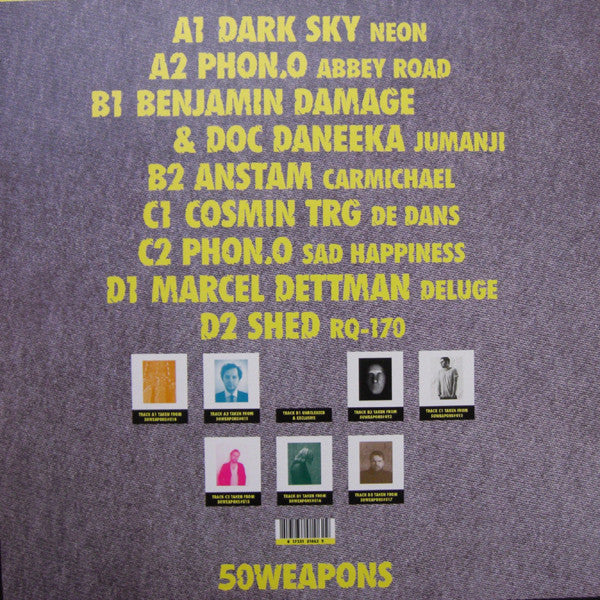 Image of Back Cover of 2xLP - VG+/EX - VARIOUS, 50 Weapons Of Choice #20-29 (50Weapons; 50WEAPONSLP09, Germany 2012, Picture Sleeve), Opened in store, still in shrink but not sealed.,  - 2126129E