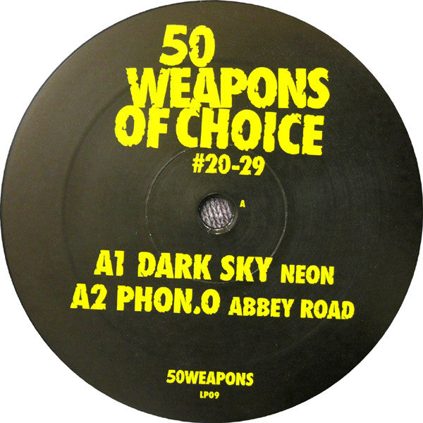 Image of Label Cover of 2xLP - VG+/EX - VARIOUS, 50 Weapons Of Choice #20-29 (50Weapons; 50WEAPONSLP09, Germany 2012, Picture Sleeve), Opened in store, still in shrink but not sealed.,  - 2126129E