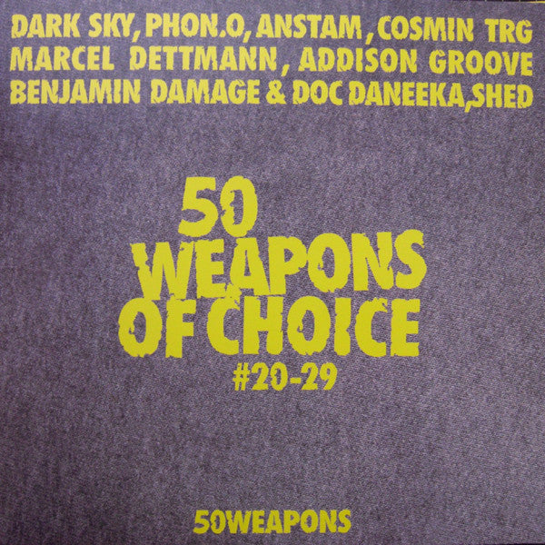 Image of Front Cover of 2xLP - VG+/EX - VARIOUS, 50 Weapons Of Choice #20-29 (50Weapons; 50WEAPONSLP09, Germany 2012, Picture Sleeve), Opened in store, still in shrink but not sealed.,  - 2126129E