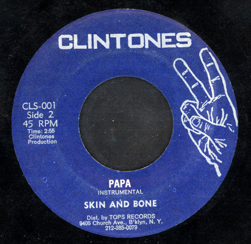 Image of Back Cover of 7" - /VG+ - ALTON ELLIS, Papa (Clintones; CLS-001, US 1970s), ,  - 4855086S