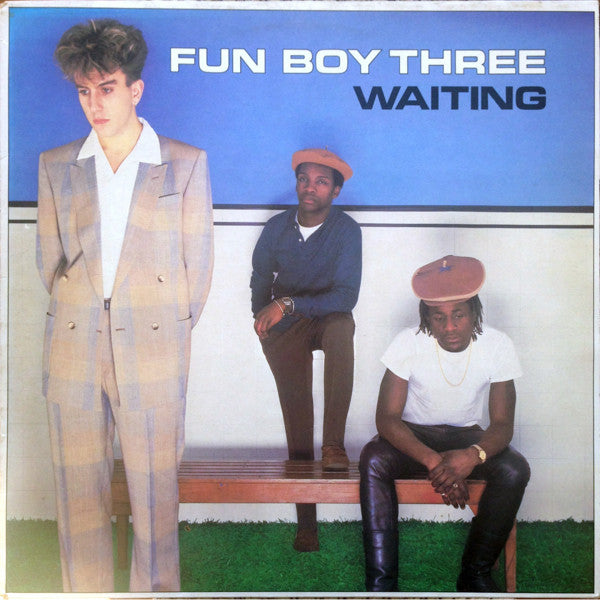 Image of Front Cover of LP - VG/VG - FUN BOY THREE, Waiting (Chrysalis "Side Y/Z" On Labels; CHR 1417, UK 1983), Labels mottled.,  - 4316170C