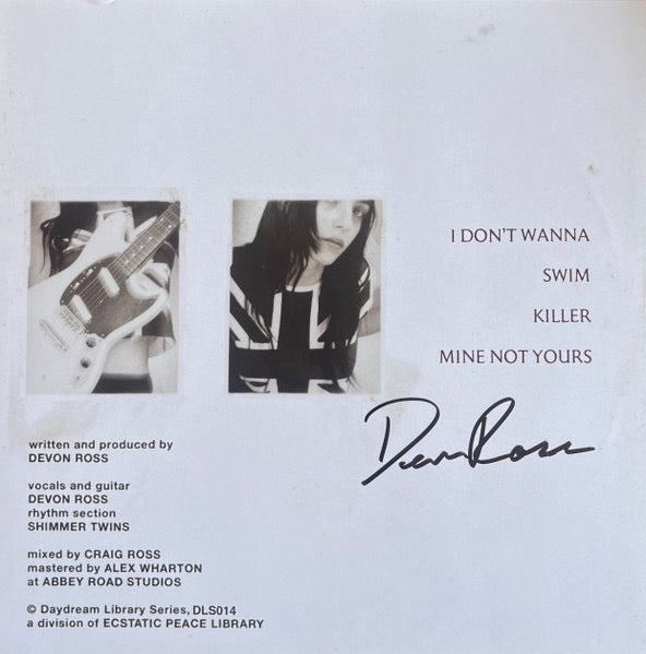 Image of Back Cover of 12" EP - VG+/VG - DEVON ROSS, Oxford Gardens (The Daydream Library Series; DLS014, Europe 2024), SIGNED. Hairlines and scuffs all over disc.,  - 1426394E