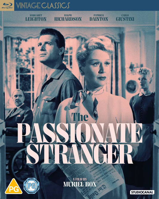 Image of Front Cover of 0535029E: Blu-Ray - MURIEL BOX, The Passionate Stranger (Studio Canal; OPTBD4518, UK )   VG+/VG+