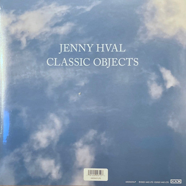 Image of Back Cover of LP - EX/EX - JENNY HVAL, Classic Objects (4AD; 4AD0431LPE, UK & US 2022, Inner, Blue Vinyl), Opened Instore, Still In Stickered Shrinkwrap,  - 0626313E