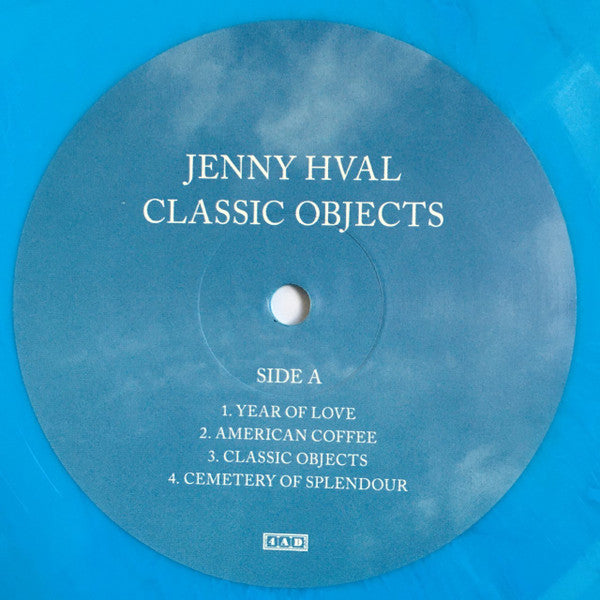Image of Label Cover of LP - EX/EX - JENNY HVAL, Classic Objects (4AD; 4AD0431LPE, UK & US 2022, Inner, Blue Vinyl), Opened Instore, Still In Stickered Shrinkwrap,  - 0626313E