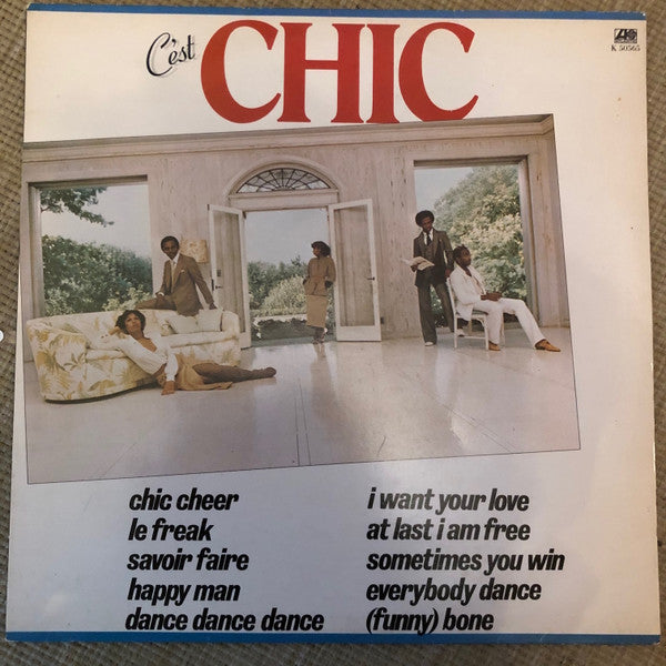 Image of Front Cover of LP - VG/VG - CHIC, C'est Chic (Atlantic Orange & Green - With W Logo On Label Rim; K 50565, UK 1978, Inner, Raised edge label. No embossed dots.), ,  - 3126128E