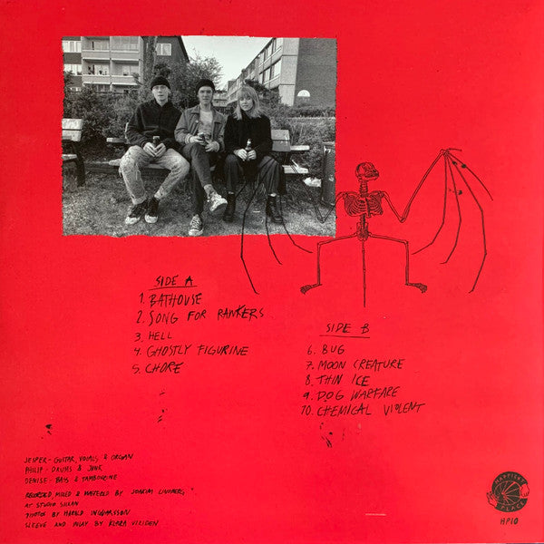 Image of Back Cover of LP - EX/EX - BATHOUSE, Bathouse (Happiest Place ; HP10, Sweden 2020, Insert), ,  - 0525141E