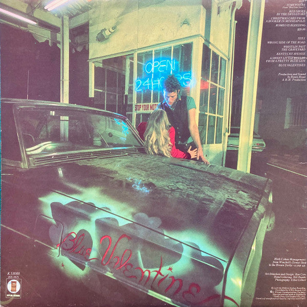 Image of Back Cover of LP - VG/G+ - TOM WAITS, Blue Valentine (Asylum Records; K 53088, UK 1978, Gatefold, Made in UK on Labels), ,  - 2226040E