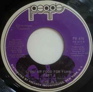 Image of Back Cover of 0555434S: 7" - THE JB'S, Givin' Up Food For Funk (People; PE 610, US 1972) Light marks only. Strong VG.  /VG