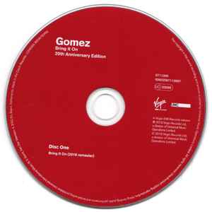Image of Label Cover of 4xCD - VG+/VG+ - GOMEZ, Bring It On (Virgin EMI Records; 6711398, UK 2018, Box Set), ,  - 3235009E