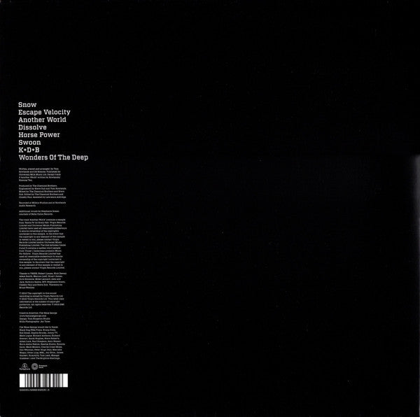 Image of Back Cover of 4715114C: 2xLP - THE CHEMICAL BROTHERS, Further (Parlophone; 6325301, UK & Europe 2010, Gatefold) Some very light hairlines. Sleeve has wear to corners and edges. Mark on back right hand side of sleeve.  VG/VG