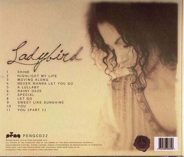 Image of Back Cover of 0635004E: CD - LADYBIRD, Ladybird (Peng ; PENGCD22, UK 2012, Jewel Case, Inner) SEALED  M/M