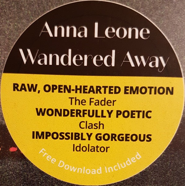 Image of Back Cover of 1015134C: 12" - ANNA LEONE, Wandered Away (Half Awake; M6729, Sweden 2018) Still SEALED In Stickered Shrinkwrap  EX/M