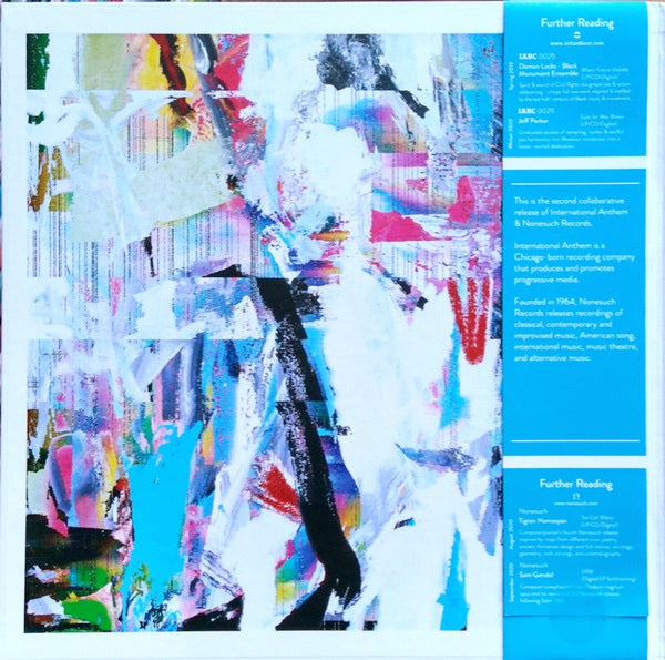 Image of Back Cover of LP - VG+/VG+ - ROB MAZUREK / EXPLODING STAR ORCHESTRA, Dimensional Stardust (International Anthem Recording Company; IARC0036, US 2020, Gatefold, Company Inner, With Obi. Blue and White Splatter Vinyl.), ,  - 3226260E