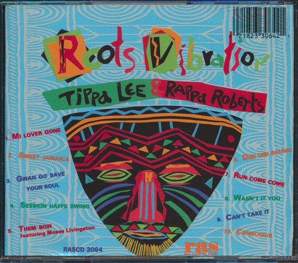 Image of Back Cover of 0655061S: CD - TIPPA LEE & RAPPA ROBERTS, Roots Vibration (Real Authentic Sound; RASCD 3064, US 1990)   VG+/VG+
