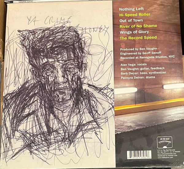 Image of Back Cover of 0625074E: LP - ALAN VEGA, BEN VAUGHN, BARB DWYER, PALMYRA DELRAN, After Dark (In The Red Recordings; ITR 356, US 2021)   EX/EX