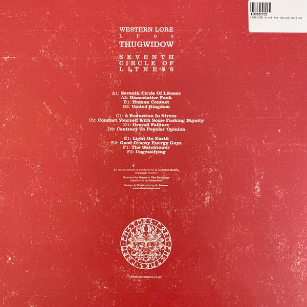 Image of Back Cover of 3xLP - VG+/VG+ - THUGWIDOW, Seventh Circle Of Litness (Western Lore; LORELP05, UK 2022), ,  - 0615072C