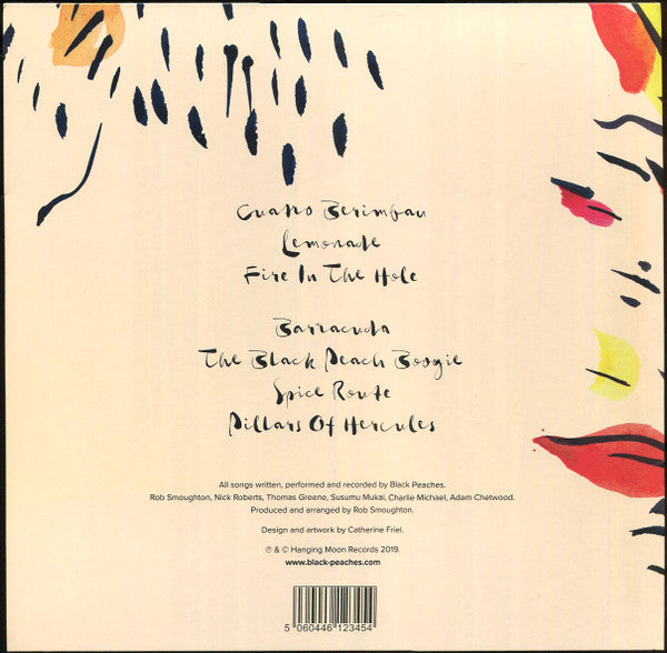 Image of Back Cover of 0645090S: LP - BLACK PEACHES, Fire In The Hole (Hanging Moon Records; HANLP001, UK 2019) Sleeve in opened shrinkwrap  VG+/VG+