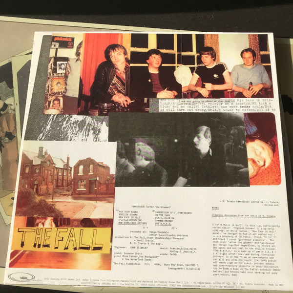 Image of Back Cover of LP - VG+/VG - THE FALL, Grotesque (After The Gramme) (Turning Point Music; TPM-02210, Europe 2002 Reissue), strong VG -  a few light scuffs, Italian tax sticker on back cover,  - 3046218S