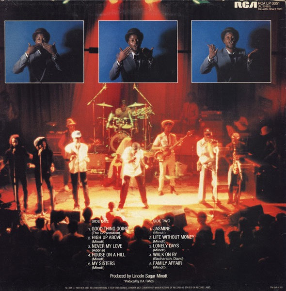 Image of Back Cover of LP - VG/VG+ - SUGAR MINOTT, Good Thing Going (RCA; RCA LP 3051, UK 1981, Insert), ,  - 2416221C