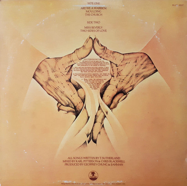 Image of Back Cover of LP - VG/VG+ - IJAHMAN, Are We A Warrior (Mango; MLPS 9557, US 1979, Inner), SWOL. WOC.,  - 3526226E