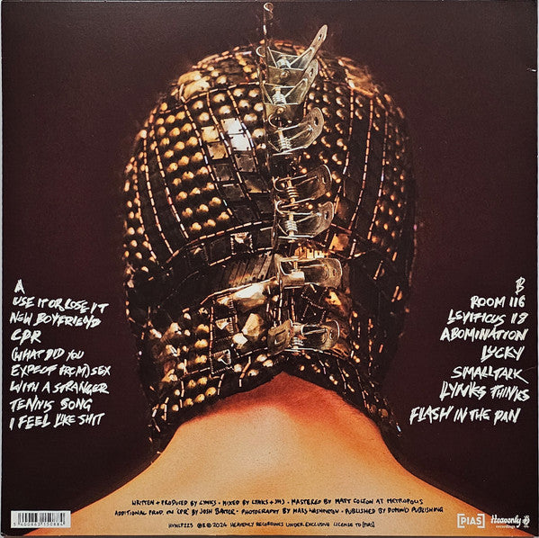 Image of Back Cover of LP - VG+/VG+ - LYNKS, Abomination (Heavenly; HVNLP223, UK 2024, Inner & 2 Inserts), ,  - 3946387S