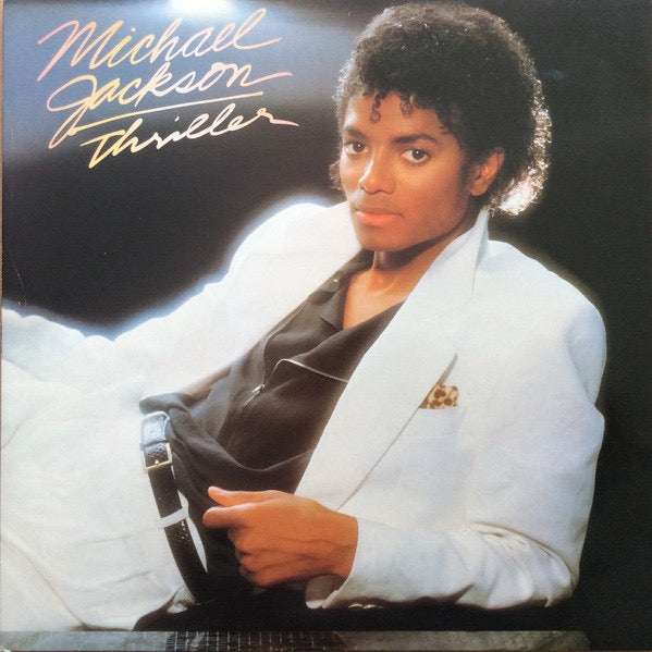 Image of Front Cover of LP - VG+/VG - MICHAEL JACKSON, Thriller (Epic Rim Text At Top Of Label; EPC 85930, UK 1982, Gatefold, Inner), ,  - 3626382E