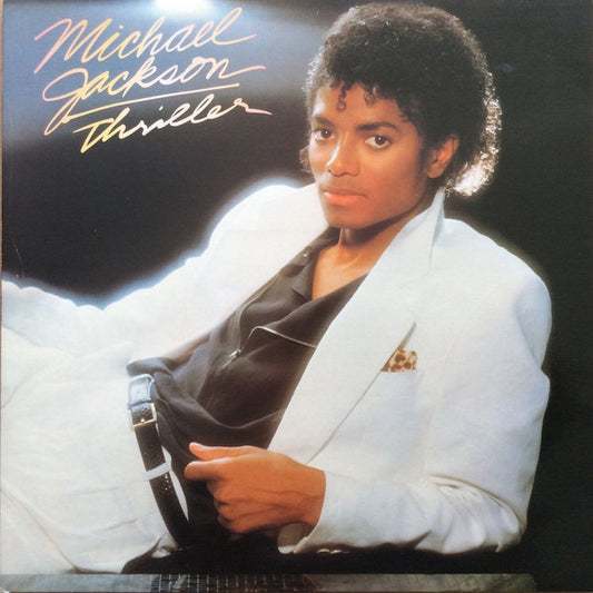 Image of Front Cover of LP - VG+/VG - MICHAEL JACKSON, Thriller (Epic Rim Text At Top Of Label; EPC 85930, UK 1982, Gatefold, Inner), ,  - 3626382E
