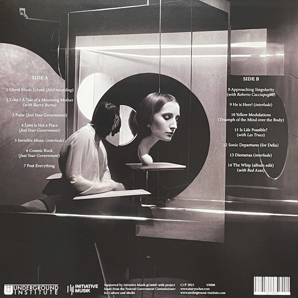 Image of Back Cover of LP - NEW/NEW - MARY OCHER, Approaching Singularity: Music For The End Of Time (Underground Institute; UI008, Germany 2023, Insert), ,  - 0755024S