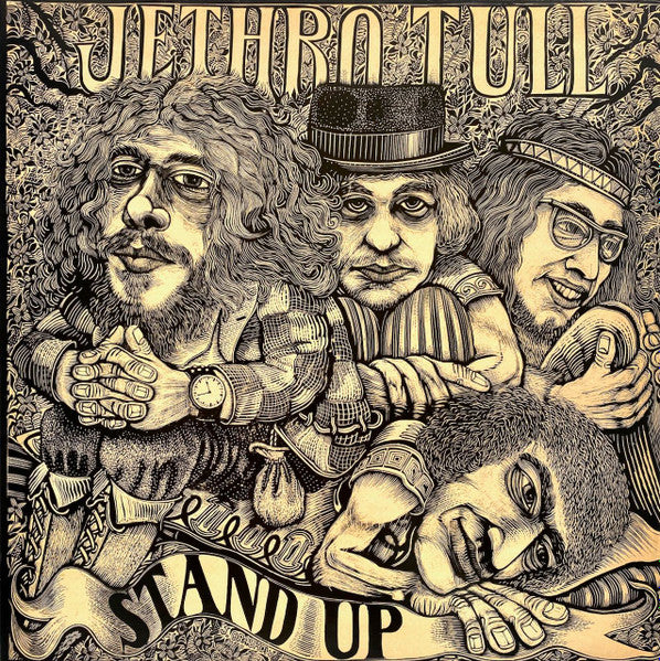 Image of Front Cover of LP - VG+/VG - JETHRO TULL, Stand Up (Chrysalis Blue/White; CHR 1042, UK 1980s Reissue, Gatefold), ,  - 3726321E