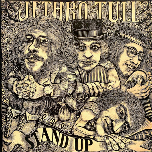 Image of Front Cover of LP - VG+/VG - JETHRO TULL, Stand Up (Chrysalis Blue/White; CHR 1042, UK 1980s Reissue, Gatefold), ,  - 3726321E
