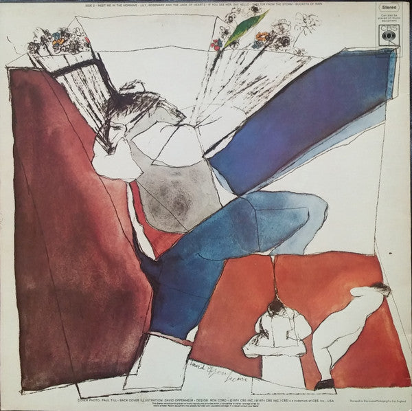 Image of Back Cover of LP - VG/G+ - BOB DYLAN, Blood On The Tracks (CBS Sunburst Label; CBS 69097, UK 1980s Reissue, Burgundy Inner, TY/TTY Matrices), ,  - 4326052E