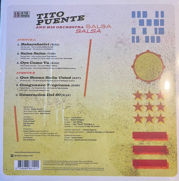 Image of Back Cover of LP - NEW/NEW - TITO PUENTE AND HIS ORCHESTRA, Salsa Salsa (In The Woods Records Ltd; INWOODLP001, UK 2024 Reissue, Inner), ,  - 2215695C