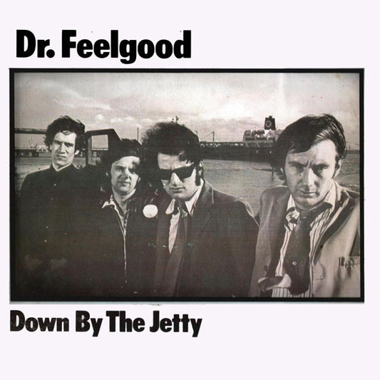 Image of Front Cover of LP - VG/G+ - DR. FEELGOOD, Down By The Jetty (United Artists Records; UAS 29727, UK 1975, Laminated Sleeve, DOF/DA/75 On Rear, Mono), Hairlines all over disc. Plays like a VG. Small tear to opening edge, discolouration. ,  - 1326473E