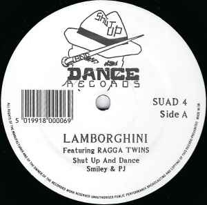 Image of Front Cover of 12" - G+/G+ - SHUT UP AND DANCE, Lamborghini / A Change Soon Come (Shut Up And Dance Records; SUAD 4, UK 1990, Generic), Marks on either side of disc, sleeve has some edge wear to the spine,  - 3946298S