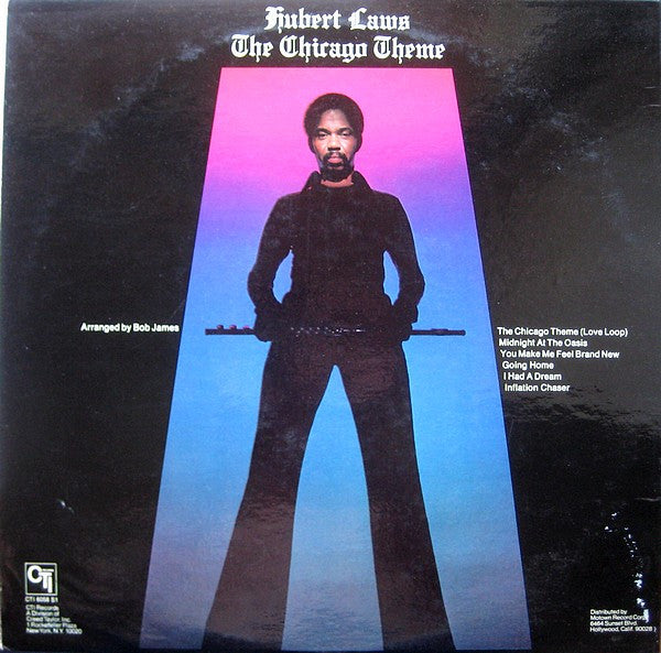 Image of Back Cover of LP - VG+/VG+ - HUBERT LAWS, The Chicago Theme (CTI Records; CTI 6058 S1, US 1975, Gatefold), ,  - 3626371E