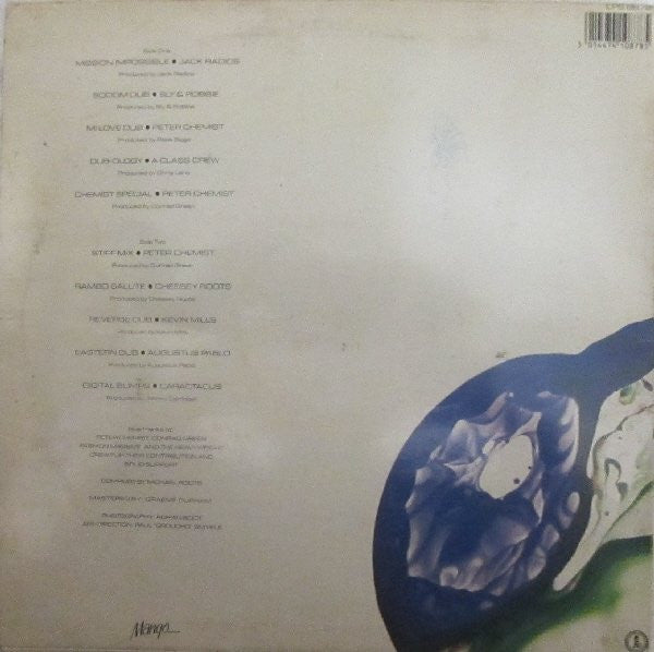 Image of Back Cover of LP - VG/VG+ - VARIOUS ARTISTS, Serious Dub (Mango; ILPS 9878, UK 1987, Glossy Sleeve, Black Inner), Light foxing on sleeve.,  - 1816542C
