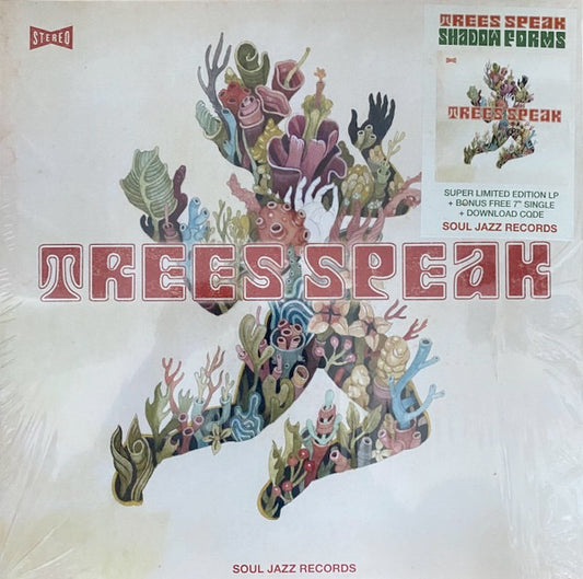 Image of Front Cover of LP - G+/G+ - TREES SPEAK, Shadow Forms (Soul Jazz Records; SJR LP457, UK & Europe 2020, Inner, With 7"), Wear, pinching and creasing around edges of sleeve. Also bumped corner,  - 5115298C