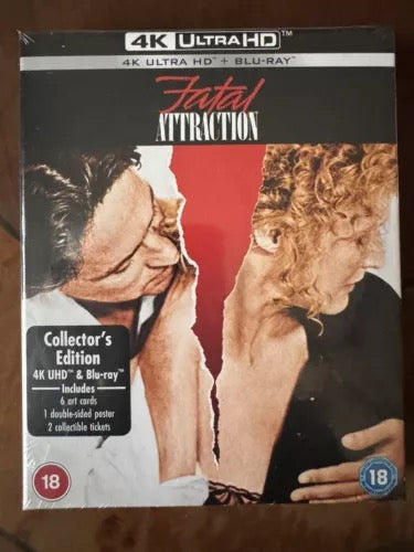 Image of Front Cover of 2xBlu-Ray - VG+/VG+ - MICHAEL DOUGLAS, Fatal Attraction (Paramount; 5320385, UK , Box Set, 4K Blu-ray), No Cards/Tickets,  - 0735164E