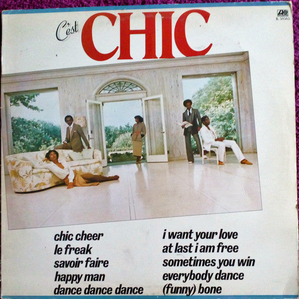Image of Front Cover of LP - VG/VG - CHIC, C'est Chic (Atlantic Orange & Green - With W Logo On Label Rim; K 50565, UK 1978, Inner), Light hairlines.,  - 3626196E