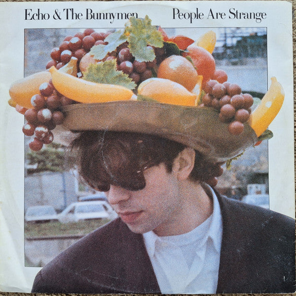 Image of Front Cover of 12" - VG/G+ - ECHO & THE BUNNYMEN, People Are Strange (WEA; YZ 144 TX, UK 1987, "Fruit" Sleeve, No Union Flag On Rear), Promo sticker on rear.,  - 3726050E