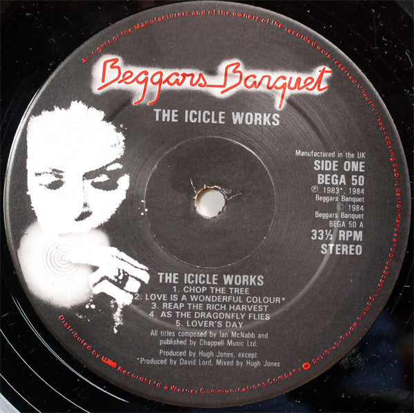 Image of Label Cover of LP - VG+/VG - THE ICICLE WORKS, The Icicle Works (Beggars Banquet; BEGA 50, UK 1984, Inner), ,  - 2026026E