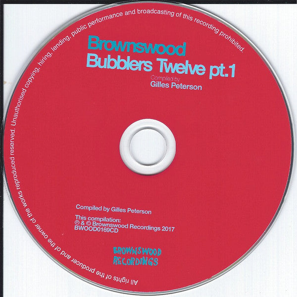 Image of Label Cover of CD - M/M - VARIOUS, Brownswood Bubblers Twelve (Brownswood Recordings ; BWOOD0169CD, UK 2017), ,  - 0755111S