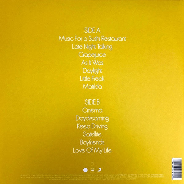 Image of Back Cover of LP - VG+/VG+ - HARRY STYLES, Harry s House (Erskine Records; 19658700431, Europe 2022, Gatefold, Inner & Booklet, Postcard, Orange Vinyl), ,  - 2416291C