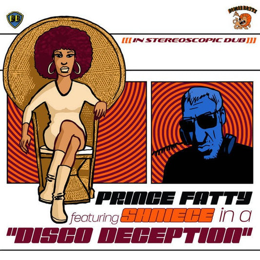 Image of Front Cover of 4745259S: LP - PRINCE FATTY FEATURING SHNIECE, Disco Deception (Lovedub Limited; LVD0004, UK 2024 Reissue) Opened Instore, Still In Shrinkwrap  EX/EX
