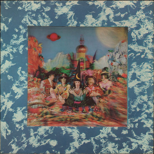 Image of Front Cover of LP - VG/G - THE ROLLING STONES, Their Satanic Majesties Request (Decca; TXL 103, UK 1967, Lenticular Gatefold, No Inner, T2 runouts indicate stereo fold-down rather than genuine mono mix), Lots of marks & scratches, lenticular image attached but cracked across top corner, light edge wear,  - 3246016S