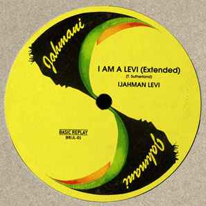 Image of Label Cover of 12" - EX/EX - IJAHMAN LEVI, I Am A Levi (Basic Replay; BRIJL-01, Germany 2004, Company Sleeve), ,  - 3016161C