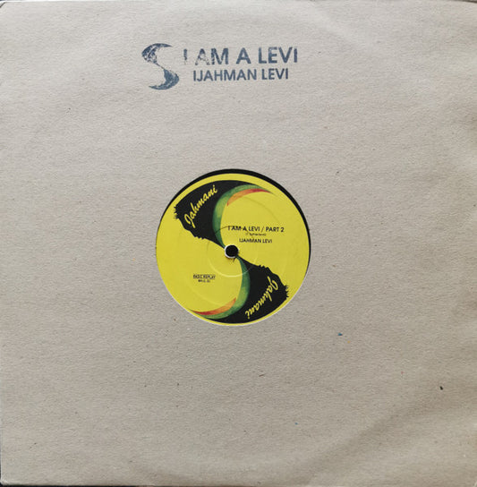 Image of Front Cover of 12" - EX/EX - IJAHMAN LEVI, I Am A Levi (Basic Replay; BRIJL-01, Germany 2004, Company Sleeve), ,  - 3016161C
