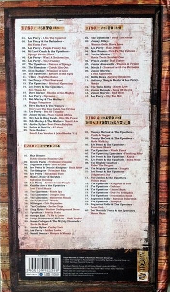 Image of Back Cover of 4735041E: 4xCD - LEE PERRY, I Am The Upsetter (The Story Of The Lee "Scratch" Perry Golden Years) (Trojan Records; TJNBX225, UK 2005, Book Sleeve, Booklet)   VG+/VG+