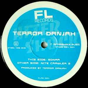Image of Front Cover of 12" - /G - TERROR DANJAH, Sonar / Nite Crawler 2 (FL Records; FLAS 004, UK 2005), Writing on label, disc heavily marked.,  - 1116119C